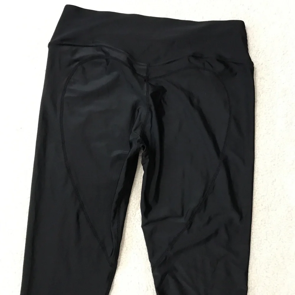 Black Leggings UPF 50 High Waist Pocket Size XXL